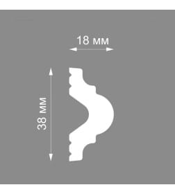 Багет "Формат" потолочный 18009Е 18*38 (2м) уп.=116