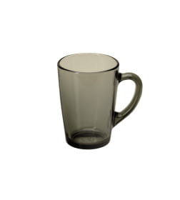 Кружка стеклянная "Капучино" графит 300 мл/8*11 см (25с2409,  058266)