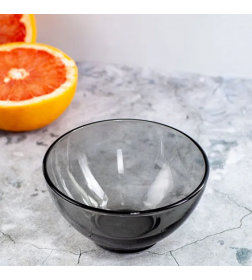 Салатник стеклянный "Симпатия. Графит" 400 мл, 12*6 см (23с2320, 051625)