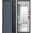 Дверь входная "МеталЮр М17 зеркало" Velluto Oscure/Velluto Gelato (левая)  960х2050 мм