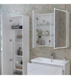 Шкаф зеркальный с подсветкой Vigo Geometry 80 zsh.GEO.80.El