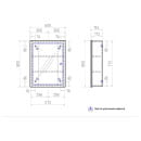Шкаф зеркальный с подсветкой Vigo Geometry 60 zsh.GEO.60.El (117) 