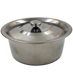 Миска с крышкой из коррозионно-стойкой стали A10