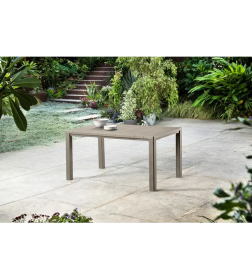 Стол уличный пластиковый Julie table (Foil) Cappuccino 022 STD