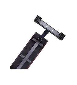 Скамья прямая AMETIST 97 черно-красный