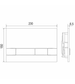 Кнопка смыва белый глянец Lemark BIT 9804008