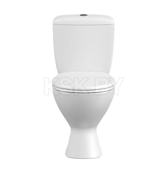 Унитаз напольный Cersanit FERRO нижний подвод. воды,горизонт. выпуск. сидение полипропилен.,  эконом слив 3/6 л, 1 сорт