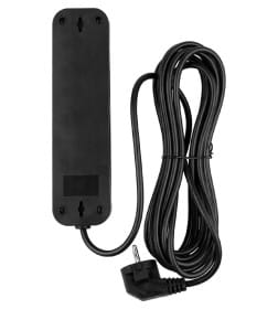 Удлинитель 4 гнезда, 1,5 метра, с/з, 10 А, 2300 Вт (черный) TDM НАРОДНЫЙ SQ1303-1055