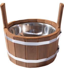 Шайка 5 л с нержавеющей вставкой ШДНТ-5 тёмная