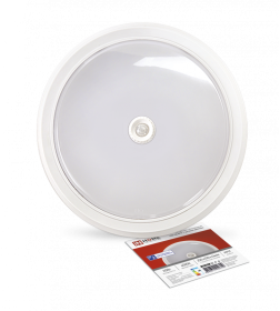 Светильник светодиодный СПБ-2Д-КРУГ 20Вт 230В 4000К 1400лм 250 мм с настраиваемым датчиком белый IN HOME 4690612020709