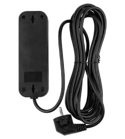 Удлинитель 3 гнезда, 3 метра, с/з, 10 А, 2300 Вт (черный) TDM НАРОДНЫЙ SQ1303-1051