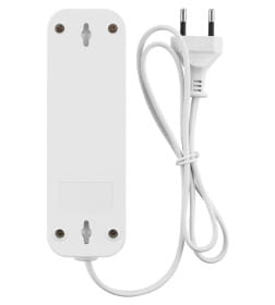 Удлинитель 3 гнезда, 3 метра, б/з, 6 А, 1380 Вт (белый) TDM НАРОДНЫЙ SQ1303-1201