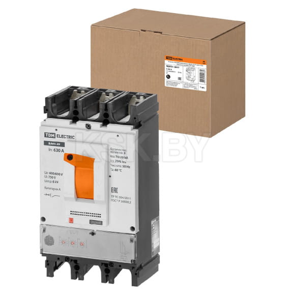 Выключатель автоматический ВА89-39 3Р 630А 70кА TDM SQ0751-0057 (SQ0751-0057) 
