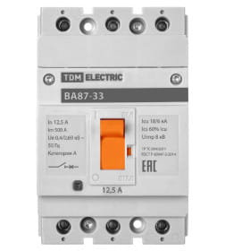 Выключатель автоматический ВА87-33 3Р 12,5А 18кА TDM SQ0751-0001