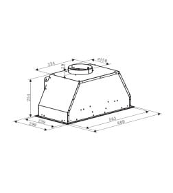 Вытяжка кухонная Weissgauff Dubhe 60 PB WH