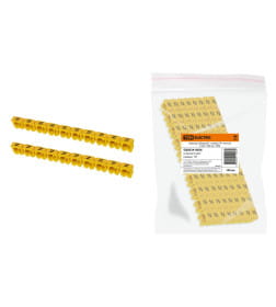 Маркер наборный - символ "N" желтый 6 мм2 (100 шт.) TDM SQ0534-0056