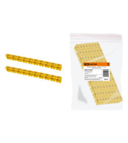 Маркер наборный - символ "L" желтый 6 мм2 (100 шт.) TDM SQ0534-0057