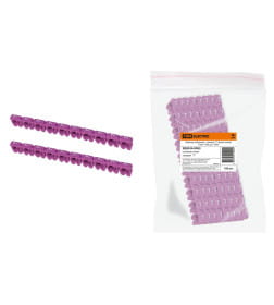 Маркер наборный - символ "7" фиолетовый 6 мм2 (100 шт.) TDM SQ0534-0053