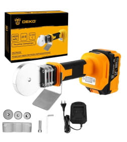 Паяльник для полипропиленовых труб аккумуляторный DEKO DKCPW20V