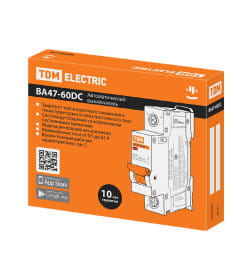 Выключатель автоматический ВА47-60DC 1P 50А 6кА х-ка С TDM SQ0223-1016