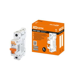 Выключатель автоматический ВА47-60DC 1P 2А 6кА х-ка С TDM SQ0223-1004