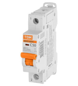 Выключатель автоматический ВА47-60DC 1P 50А 6кА х-ка С TDM SQ0223-1016