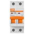 Выключатель автоматический ВА47-60DC 2P 6А 6кА х-ка С TDM SQ0223-1025 (SQ0223-1025) 