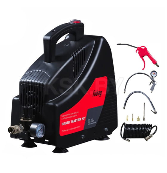 Компрессор безмасляный коаксиальный с набором аксессуаров FUBAG HANDY MASTER KIT 646028 (646028) 