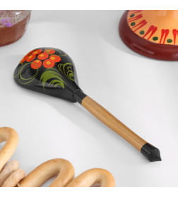 Ложка "Чернушка", хохлома, микс 1195876