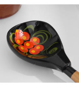 Ложка "Чернушка", хохлома, микс 1195876