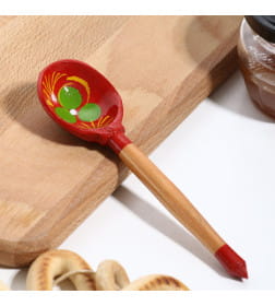 Ложка маленькая красная, хохлома 1344482