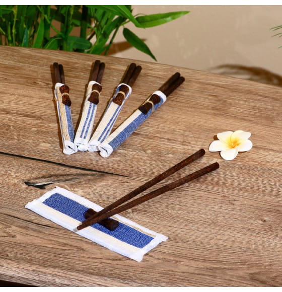 Палочки китайские "Сирень" 5 пар 25х10х2 см кокос, МИКС 5013918 (5013918) 