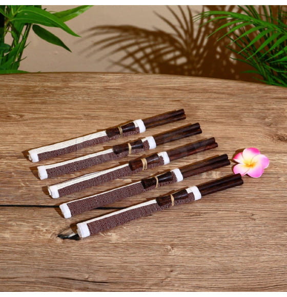 Палочки китайские "Сирень" 5 пар 25х10х2 см кокос, МИКС 5013918 (5013918) 