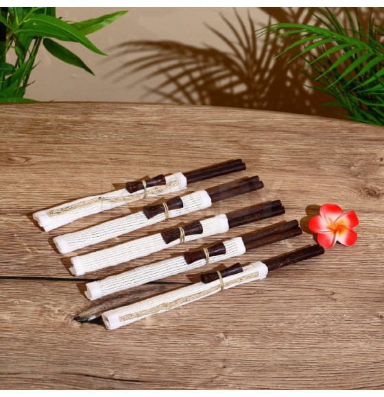 Палочки китайские "Сирень" 5 пар 25х10х2 см кокос, МИКС 5013918 (5013918) 