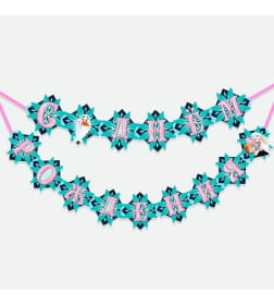 Гирлянда на люверсах "С Днем рождения!", 170 см, Холодное сердце, Эльза и Анна 5635357