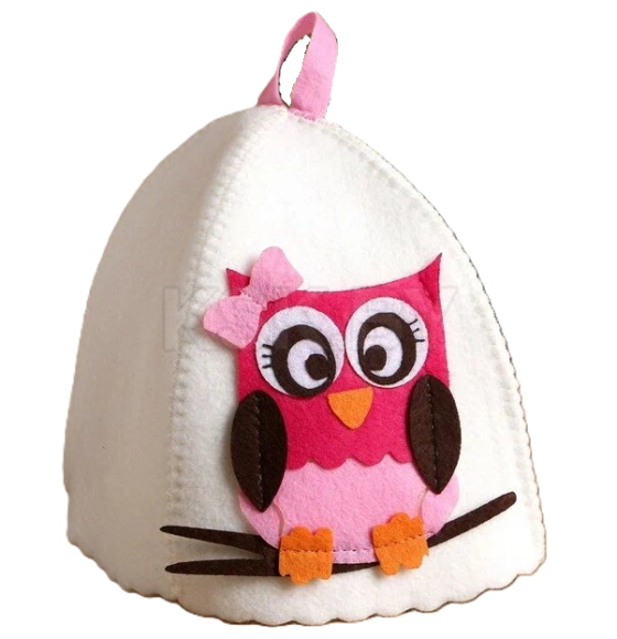 Шапка для бани с детской аппликацией "Мэри" войлок 2867726 (2867726) 