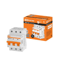 Выключатель автоматический ВА47-60 3Р 50А 6кА х-ка D TDM SQ0223-0178