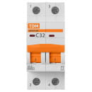 Выключатель автоматический ВА47-60 2Р 32А 6кА х-ка С TDM SQ0223-0096 (SQ0223-0096) 