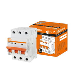 Выключатель автоматический ВА47-60 3Р 6А 6кА х-ка С TDM SQ0223-0105