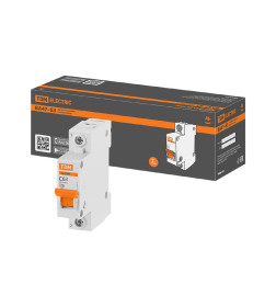 Выключатель автоматический ВА47-63 1Р 63А 4,5кА х-ка С TDM SQ0218-0009