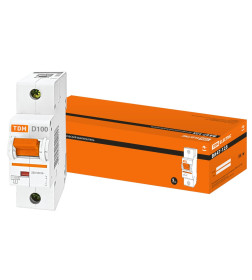 Выключатель автоматический ВА47-125 1Р 100А 15кА х-ка D TDM SQ0208-0011