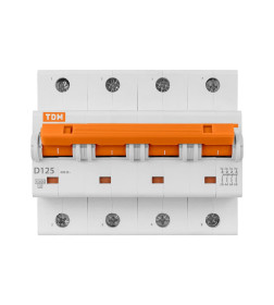 Выключатель автоматический ВА47-125 4Р 125А 15кА х-ка D TDM SQ0208-0048