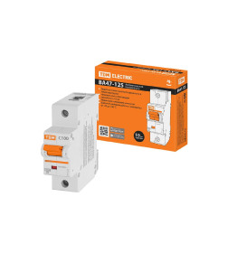 Выключатель автоматический ВА47-125 1Р 100А 15кА х-ка С TDM SQ0208-0059