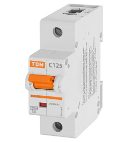 Выключатель автоматический ВА47-125 1Р 125А 15кА х-ка С TDM SQ0208-0060