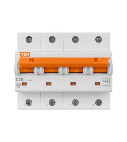 Выключатель автоматический ВА47-125 4Р 25А 15кА х-ка С TDM SQ0208-0088
