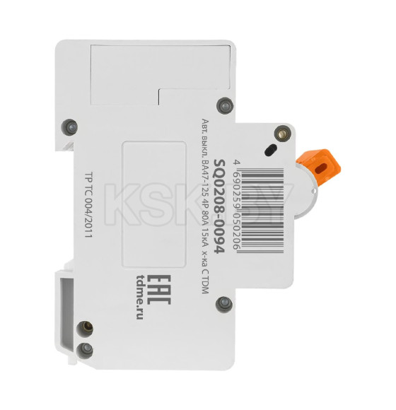 Выключатель автоматический ВА47-125 4Р 80А 15кА х-ка С TDM SQ0208-0094 (SQ0208-0094) 