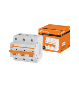 Выключатель автоматический ВА47-100 3Р 6А 10кА х-ка D TDM SQ0207-0142