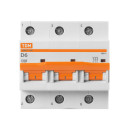 Выключатель автоматический ВА47-100 3Р 6А 10кА х-ка D TDM SQ0207-0142 (SQ0207-0142) 