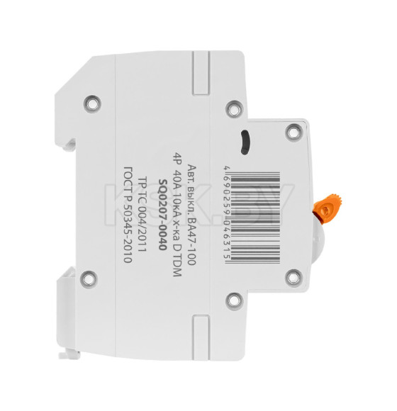Выключатель автоматический ВА47-100 4Р 40А 10кА х-ка D TDM SQ0207-0040 (SQ0207-0040) 