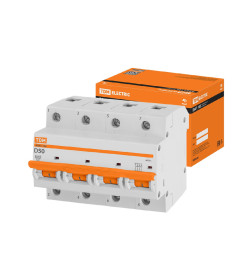 Выключатель автоматический ВА47-100 4Р 50А 10кА х-ка D TDM SQ0207-0041